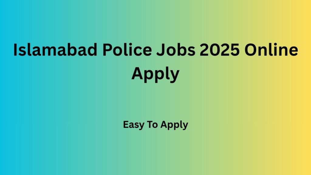 Islamabad Police Jobs